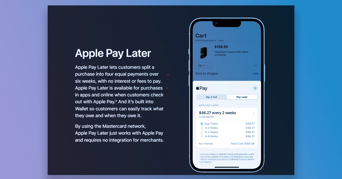Apple Buy Now Pay Later